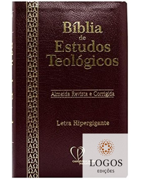 Bíblia de Estudos Teológicos - capa vinho. 7908084609207