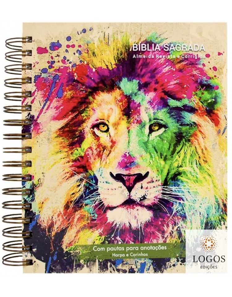 Bíblia Sagrada com espaço para anotações - ARC - Lion Colors. 7908084611811