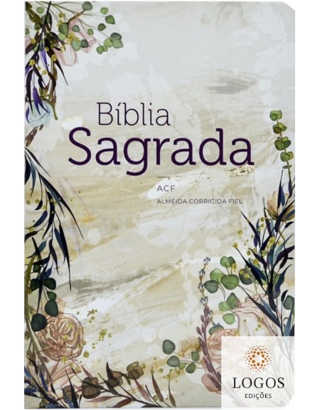 Bíblia Sagrada - ACF - capa semi-flexível - flor marmorizada. 9786556551500