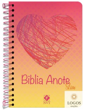 Bíblia Anote - NVT - slim - capa espiral - Rabiscos do coração. 9786556552668