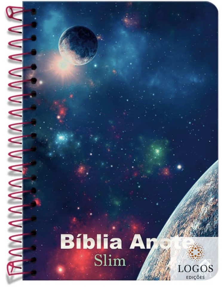 Bíblia Anote - NVT - slim - capa espiral - Universo. 9786556552637