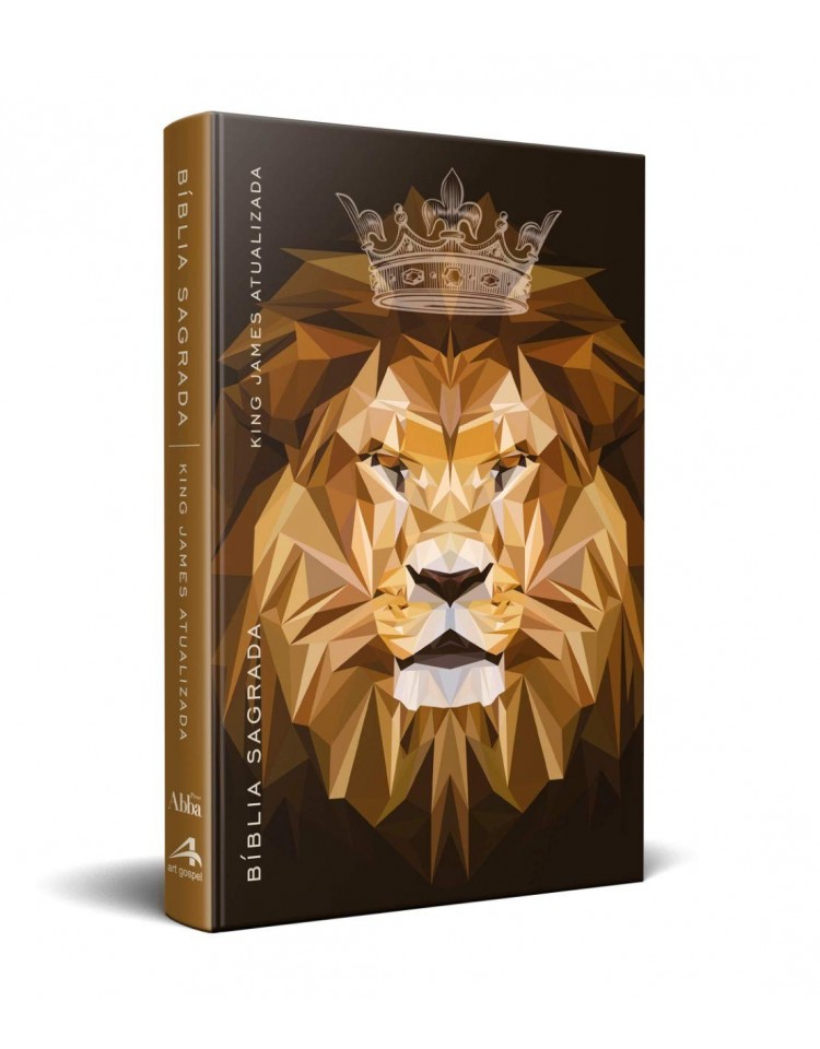Bíblia King James Atualizada - capa dura slim - Rei dos reis geométrico
