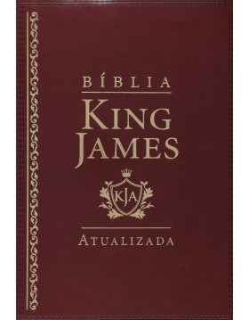 Bíblia de Estudo King James Atualizada - letra grande - capa luxo vinho