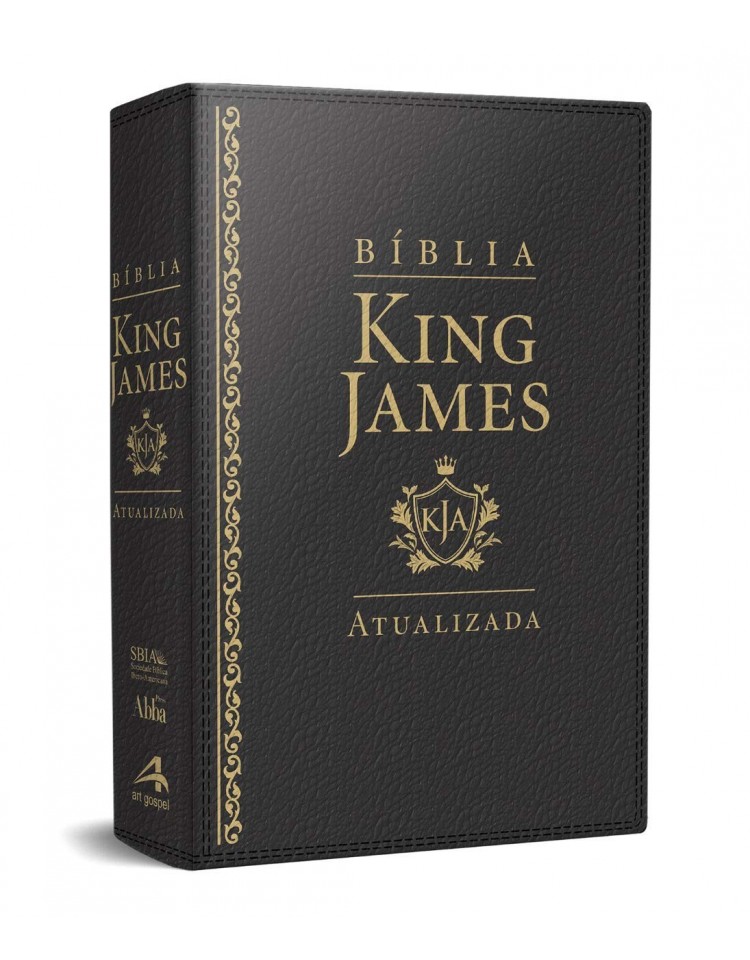 Bíblia de Estudo King James Atualizada - letra grande - capa luxo preta