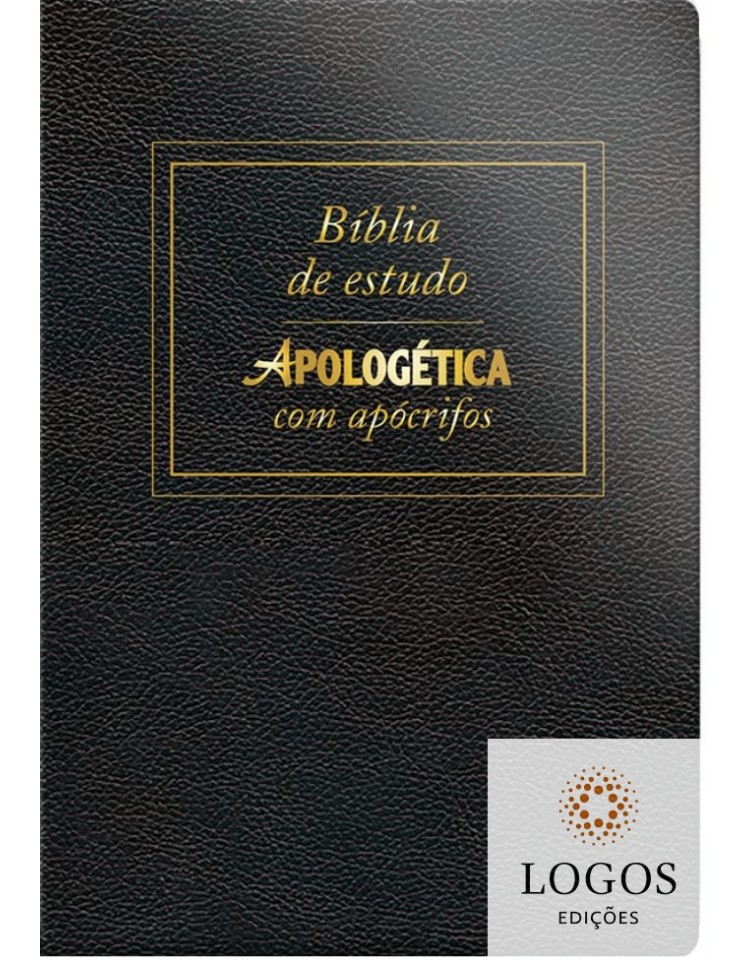 Bíblia Apologética com Apócrifos - capa luxo preta. 9786556552026
