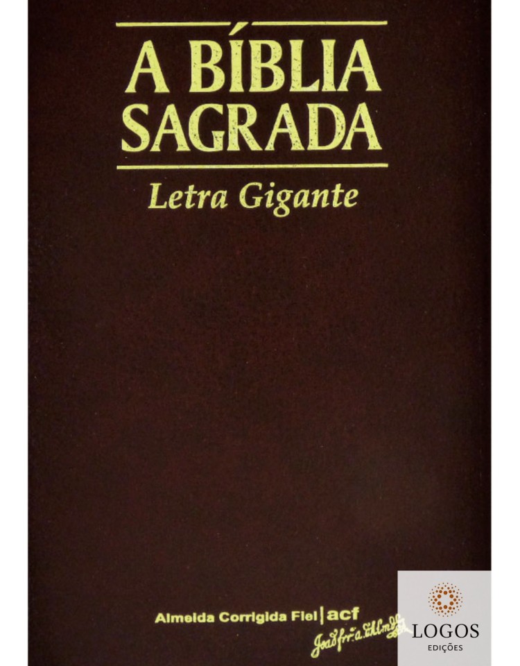 Bíblia Sagrada - ACF - letra gigante - semi luxo - vinho. 7898572202020