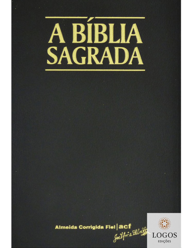 Bíblia Sagrada - ACF - letra grande - luxo - preto. 9788573800029