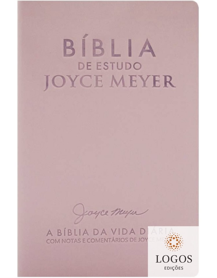 Bíblia de Estudo Joyce Meyer - A Bíblia da Vida Diária - NVI - letra grande - capa luxo nude. 7898950130242