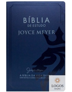 Bíblia de Estudo Joyce Meyer - A Bíblia da Vida Diária - NVI - letra grande - capa luxo azul. 9786588570111