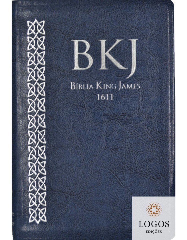 Bíblia King James 1611 - capa ultra-fina - luxo azul