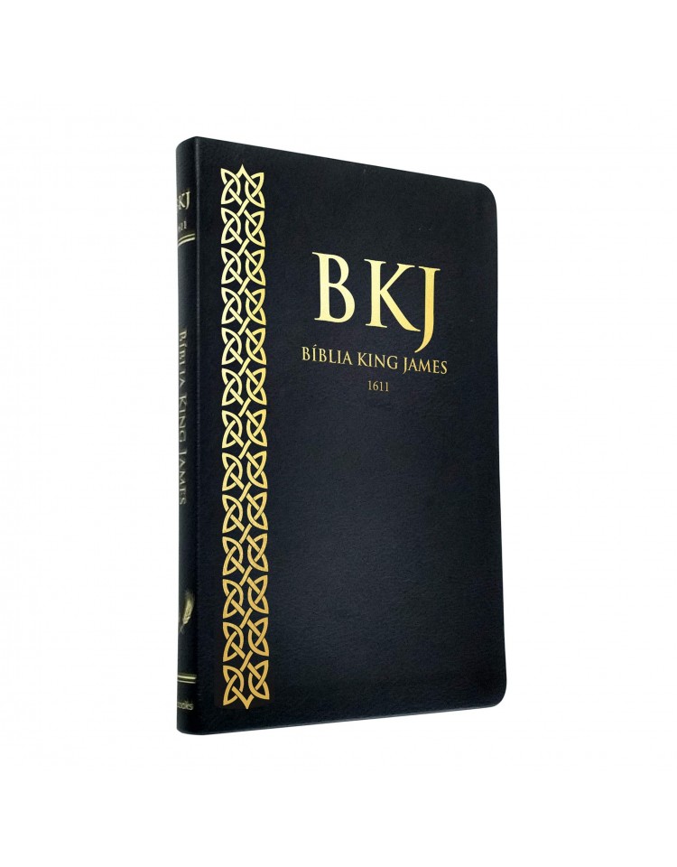 Bíblia King James 1611 - capa ultra-fina - luxo preta. 9788581581385