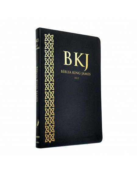 Bíblia King James 1611 - capa ultra-fina - luxo preta. 9788581581385