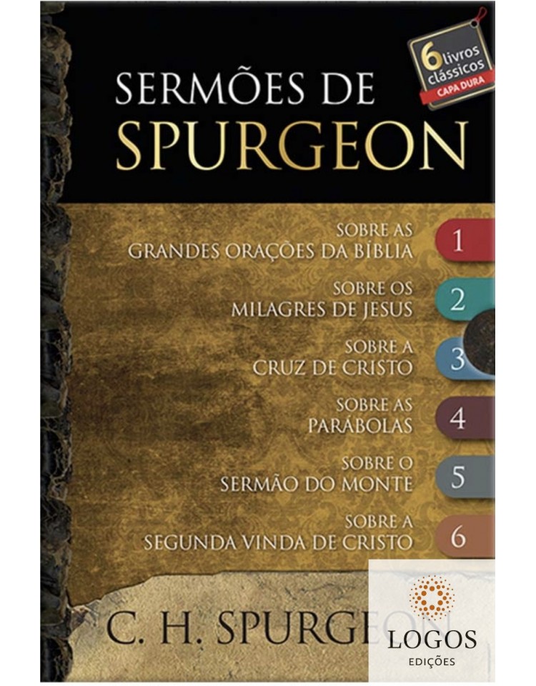 Sermões de Spurgeon - caixa colecionador com seis livros. 9786553501140. Charles Spurgeon