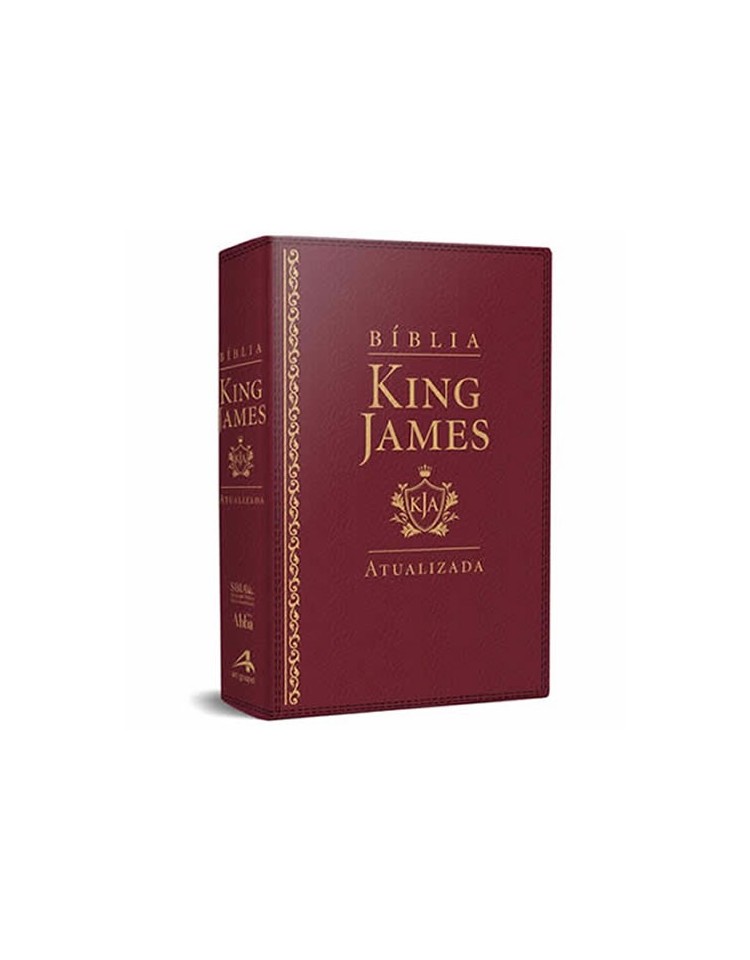Bíblia de Estudo King James Atualizada - letra grande - capa luxo vinho