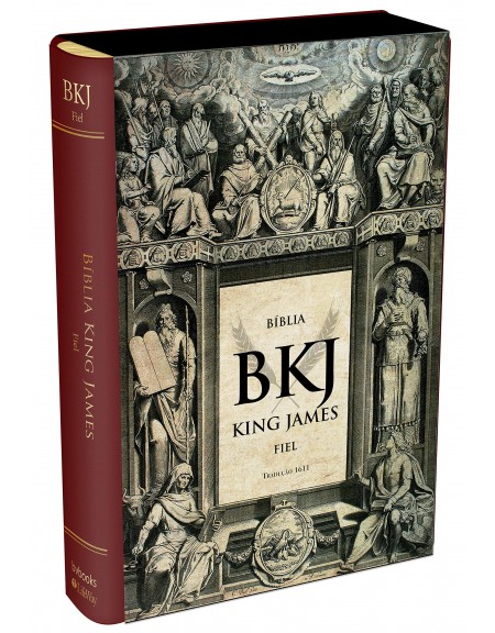 Bíblia King James 1611 - capa luxo vinho