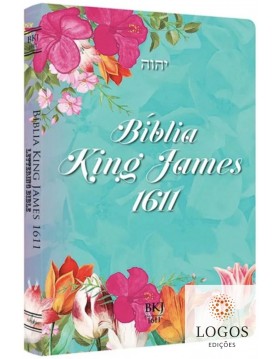Bíblia King James 1611 - capa ultra-fina - Lettering Bible - Feminina Tiffany. 9786586996487