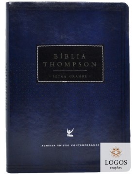 Bíblia Thompson - AEC - letra grande - azul e preta
