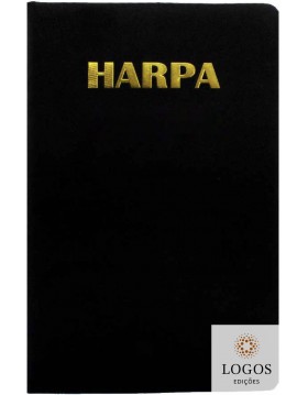 Harpa Cristã - letra gigante - capa preta almofada. 43822