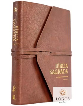 Bíblia Sagrada - NVI - com espaço para anotações - couro soft PU - capa de amarração. 9786556893396