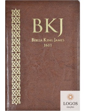 Bíblia King James 1611 - capa ultra-fina - luxo castanha. 9786586996623