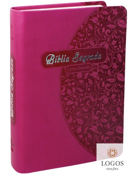 Bíblia Sagrada - letra grande - capa pink. 7899938409725