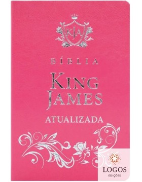 Bíblia King James Atualizada - capa luxo - rosa. 9786589938125