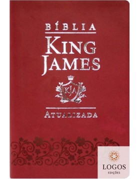 Bíblia King James Atualizada - capa luxo - bordô. 9786588364758