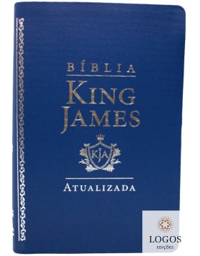 Bíblia King James Atualizada - capa luxo - azul. 9786588364772