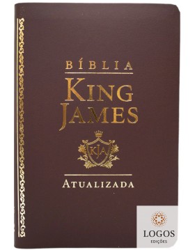 Bíblia King James Atualizada - capa luxo - castanha. 9786588364789