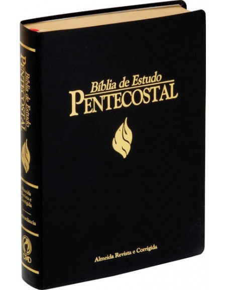 Bíblia de Estudo Pentecostal - grande - capa luxo preto