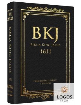 Bíblia King James 1611 - com concordância e pilcrow - capa luxo preta. 9788581581279