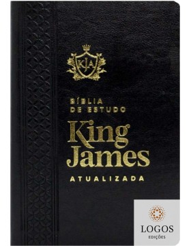 Bíblia de Estudo King James Atualizada - letra grande - capa luxo preta. 9786589938118