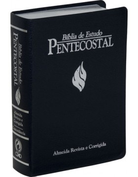 Bíblia de Estudo Pentecostal - grande - capa luxo azul