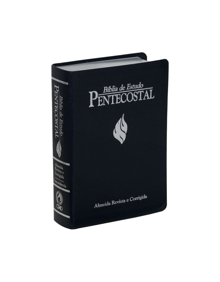 Bíblia de Estudo Pentecostal - grande - capa luxo azul