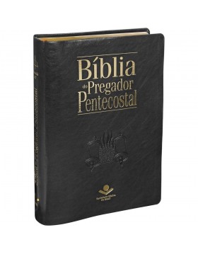 Bíblia do Pregador Pentecostal - grande - capa luxo preta nobre. 7899938414804