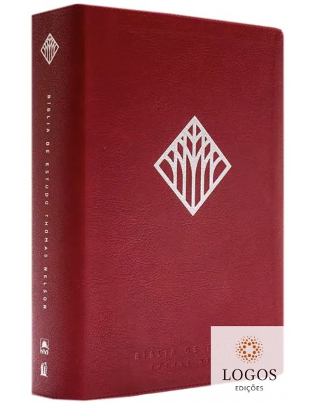 Bíblia de Estudo Thomas Nelson - NVI - edição de luxo - capa vinho. 9786556892948