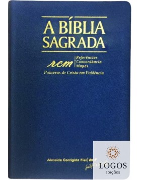 Bíblia Sagrada RCM - ACF - letra gigante - capa PU luxo - azul. 7898572201771
