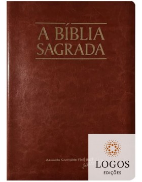 Bíblia Sagrada - ACF - letra mega legível com referências - luxo - mogno. 7898572203478