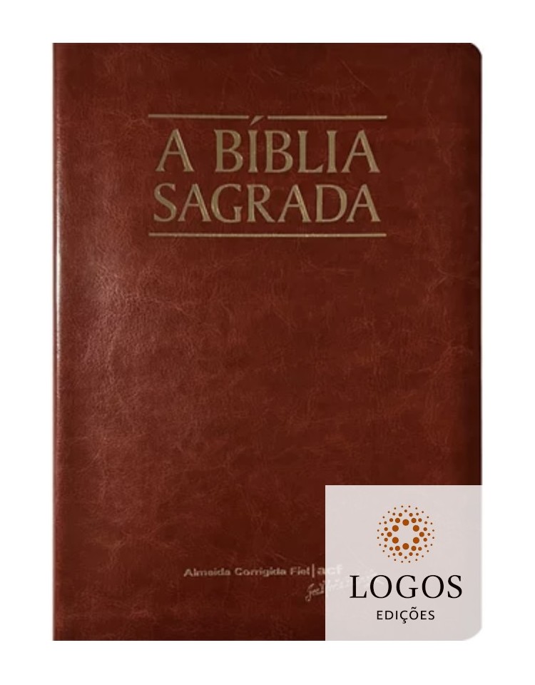 Bíblia Sagrada - ACF - letra mega legível com referências - luxo - mogno. 7898572203478