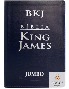 Bíblia King James Atualizada - letra jumbo - capa luxo azul. Bíblia King James Atualizada - letra jumbo - capa luxo azul