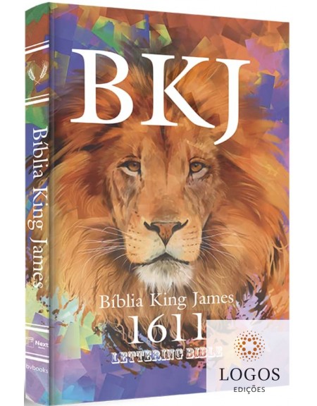 Bíblia King James 1611 - capa dura - Lettering Bible - Lion color. 9786586996050