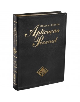 Bíblia de Estudo Aplicação Pessoal - grande - capa luxo couro bonded - Preta