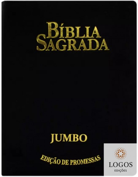 Bíblia Sagrada - ARC - Edição das Promessas - letra jumbo - harpa avivada e corinhos - capa PU com fecho. 6015924362343