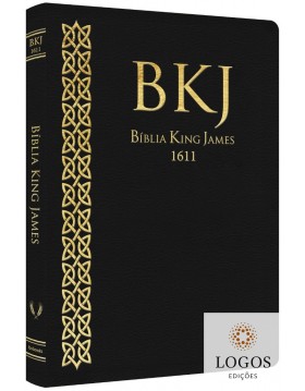 Bíblia King James 1611 - capa ultra-fina - luxo preta. 9786586996593
