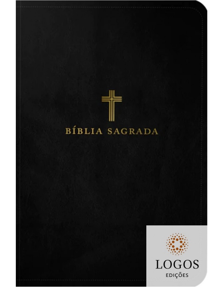 Bíblia Leitura Perfeita - ACF - letra grande - edição de luxo - capa preta cruz soft-touch. 9786556896090