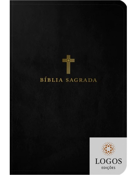 Bíblia Leitura Perfeita - ACF - letra grande - edição de luxo - capa preta cruz soft-touch. 9786556896090