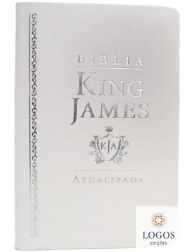 Bíblia King James Atualizada - capa luxo - branca. 9786589938606