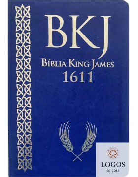 Bíblia King James 1611 - letra ultra-gigante - capa luxo azul. 9788581581729