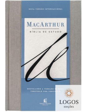 Bíblia de Estudo MacArthur - NVI - capa dura luxo - tecido. 9786556895215
