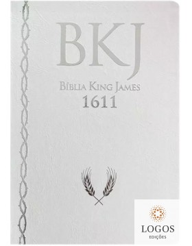 Bíblia King James 1611 - ampliada - letra gigante - capa ultra-fina - luxo branca. 9786586996746